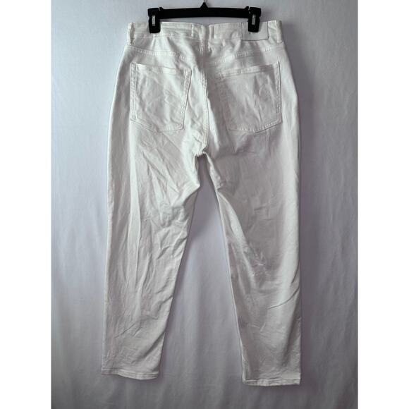 Everlane Curvy Cheeky Jeans High Waist Straight Leg Stretch White Size 31 - Picture 5 of 12